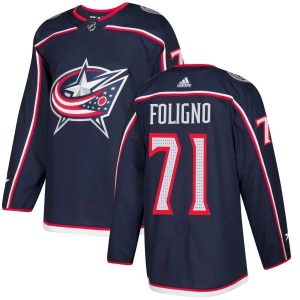 Kinder Columbus Blue Jackets Eishockey Trikot Nick Foligno #71 Navy Authentic